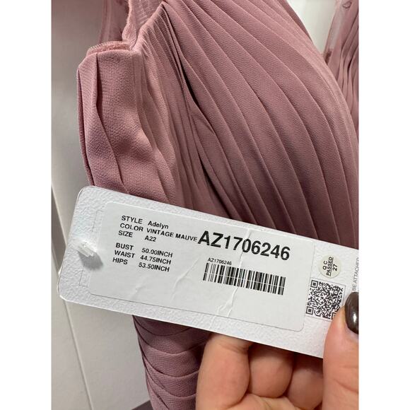 AZAZIE Vintage Mauve Adelyn A22 dress NWT - Picture 9 of 9